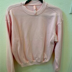 Skims cotton fleece classic crewneck cherry blossom size XS